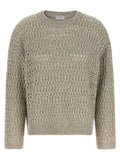 Women's Beige Linen Cardigan Clothing