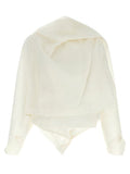 Women's White Paper Jacket Clothing