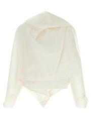 Women's White Paper Jacket Clothing