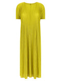 Women's Bicolor Polyester Midi Dress