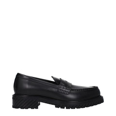 Men's Black Leather Slip-On Loafers