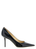 Jimmy Choo Patent Leather High Heel Heel — Black