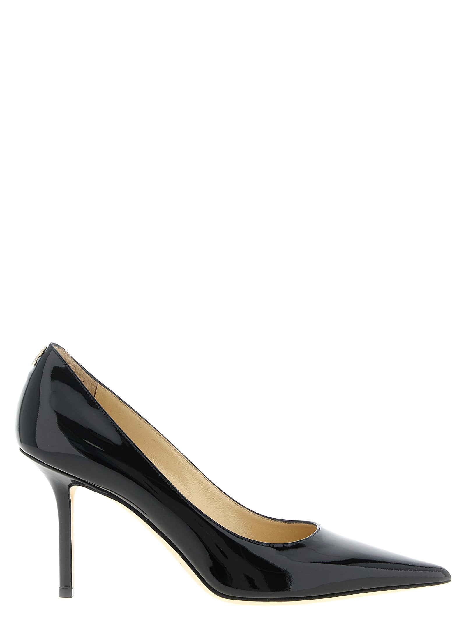 Jimmy Choo Patent Leather High Heel Heel — Black