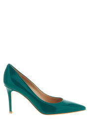 Women's Pump Green Lamb Leather
