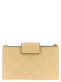 Women's Beige Lamb Leather Cardholder Accessory