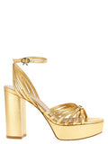 Women's Rita Platform Heel Gold Lamb Leather