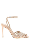 Women's Sandal Pink Goat Leather Heels