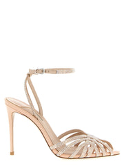 Women's Sandal Pink Goat Leather Heels
