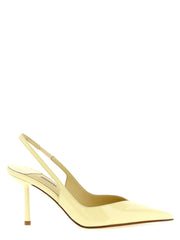 Women's Calfskin Slingback Pump Yellow Leather