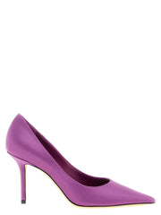 Women's Love Pump Purple Satin