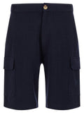 Men's Blue Cotton Bermuda Shorts