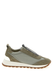 Women's Bicolor Polyester Athletic Sneakers