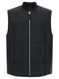 Men's Black Nylon Sleeveless Jacket Clothing