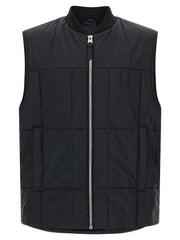 Men's Black Nylon Sleeveless Jacket Clothing