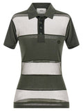 Women's Bicolor Cotton Polo Shirt