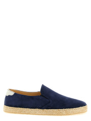 Men's Blue Calfskin Espadrilles Shoe