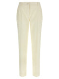 Women's White Virgin Wool Dress Pants