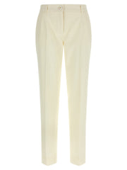 Women's White Virgin Wool Dress Pants