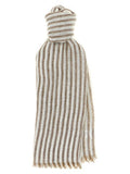 Women's Brown Linen Scarf
