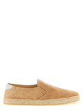 Men's Beige Calfskin Espadrilles Shoe