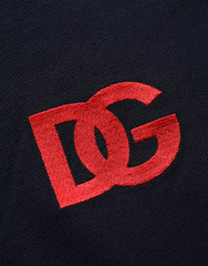 Men's Logo-Embroidered Polo Black Cotton