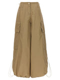 Women's Beige Polyamide Casual Pants