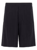 Men's Blue Elastane Bermuda Shorts