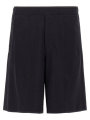 Men's Blue Elastane Bermuda Shorts
