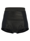 Women's Black Polyamide Bermuda Shorts