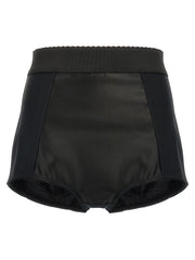 Women's Black Polyamide Bermuda Shorts