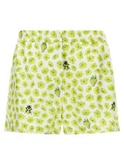 Women's Multicolor Silk Bermuda Shorts