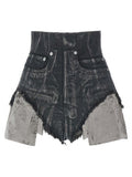Women's Brown Cotton Bermuda Shorts