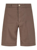 Men's Brown Cotton Bermuda Shorts