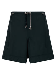 Men's Bicolor Virgin Wool Bermuda Shorts