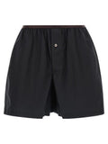 Women's Gray Cotton Bermuda Shorts