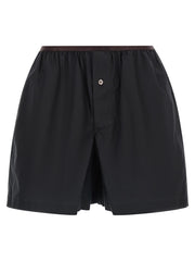 Women's Gray Cotton Bermuda Shorts