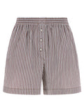 Women's Bordeaux Cotton Bermuda Shorts