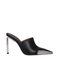 Women's Pointed-Toe Leather Pump Black