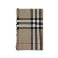 Men's Beige Wool Scarf