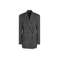 Women's Black Elastane Blazer Clothing