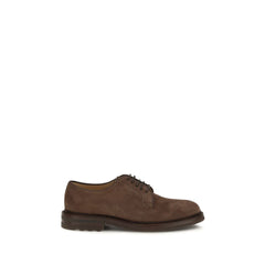 Men's Brown Calf Leather Bos Taurus Oxfords And Derbies Shoe