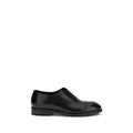 Men's Black Calf Leather Bos Taurus Oxfords And Derbies Shoe