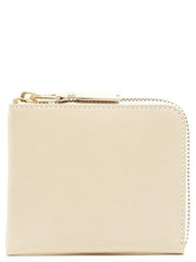 Women's Beige Cowhide Cardholder Accessory