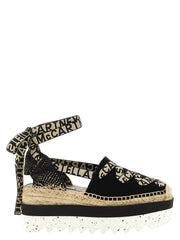 Women's Multicolor Cotton Wedge Sandals