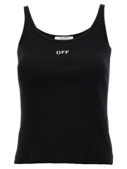 Women's Black Cotton Sleeveles T-Shirt