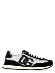 Women's Bicolor Calfskin Athletic Sneakers