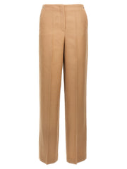 Women's Beige Wool Dress Pants