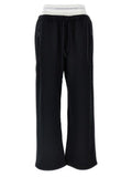 Women's Black Cotton Joggers (workout Pants)