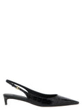 Women's Mun Slingback Heel Black Calfskin Leather
