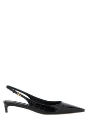 Women's Mun Slingback Heel Black Calfskin Leather